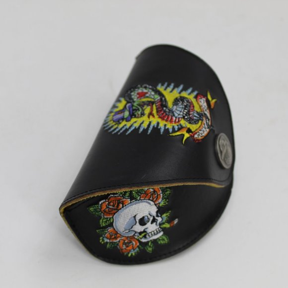 Ed Hardy EHS034 67013 Cocoa Sunglasses with Case - Picture 2 of 8